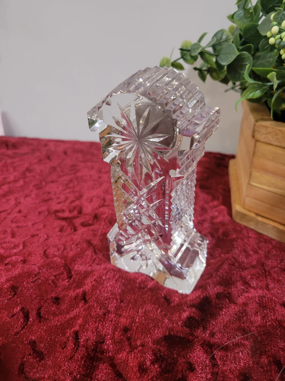 Waterford Crystal Mantel Clock - Clear Crystal